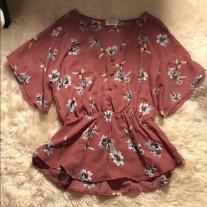 size small peplum blouse